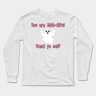 Halloween Ghost You Are BOO-tiful, treat yo’ self! Red Colour Long Sleeve T-Shirt